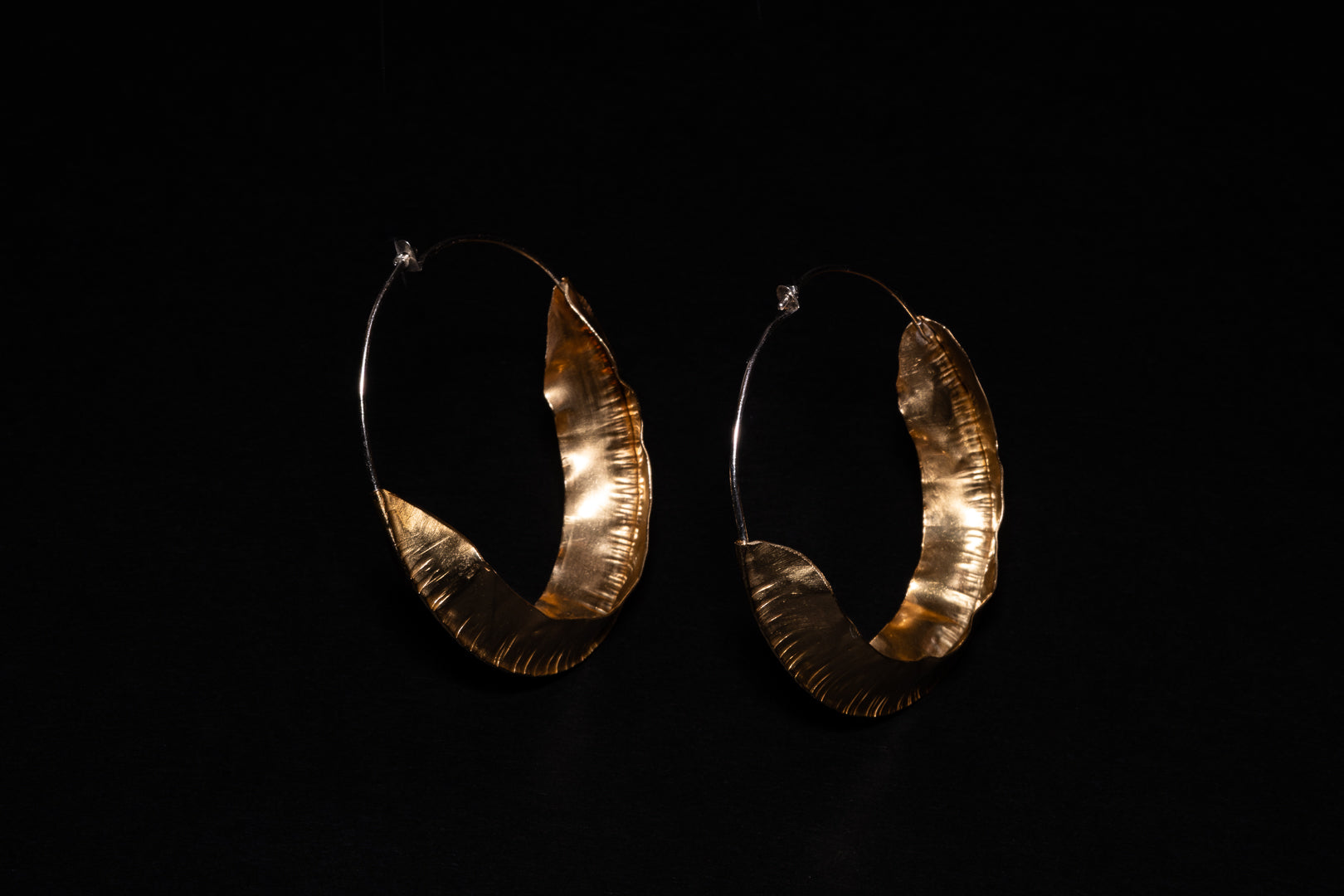 Leaf Hoops Large